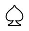 Playing card icon illustration casino symbol playing cards sign