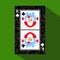 Playing card. the icon picture is easy. CLUB KING. NEW YEAR SANTA CLAUS. CHRISTMAS SUBJECT. about dark region boundary. a i