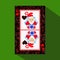 Playing card. the icon picture is easy. HEART KING NEW YEAR SANTA CLAUS. CHRISTMAS SUBJECT. about dark region boundary. a i