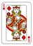 Playing Card Queen Diamonds Red Yellow and Black