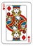 Playing Card Queen Diamonds Yellow Red Blue Black