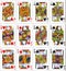 Playing cards 62x90 mm jack queen king