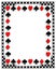 Playing Cards border Poker suits