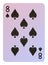 Playing cards, Eight of spades