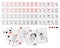 Playing cards with scary creepy rats characters. Set of template. Printable. Poker mouse kit sample. For game. Vector