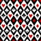 Playing cards suit symbols pattern