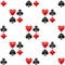 Playing Cards Suits Icon Seamless Pattern