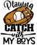 Playing Catch with my boys baseball clip art