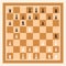 Playing Chess Game With Brown Chess Board. Chess Figures King, Queen, Bishop, Knight, Rook, Pawn