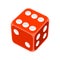 Playing dice illustration. Game craps image. Casino and betting background.