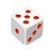 Playing dice illustration. Game craps image. Casino and betting background.