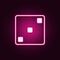 playing dorsum three icon. Elements of web in neon style icons. Simple icon for websites, web design, mobile app, info graphics