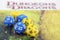 Playing dungeons and dragons, set of yellow dices for rpg, board games