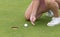 Playing golf with a finger