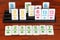 Playing in rummy game - run of card