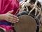 Playing the Thai drum