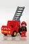 Playmobil - Firefighter with fire engine and stair