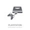 Playstation icon. Trendy Playstation logo concept on white background from Entertainment and Arcade collection