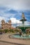 Plaza de Armas with Inca Fountain and Compania de Jesus Church - Cusco, Peru