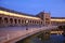 Plaza de Espana at dusk. Seville, Spain