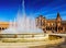 Plaza de Espana with fountain. Seville