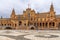 The Plaza de Espana in the Parque de Maria Luisa in Seville in Andalusia