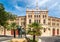 Plaza de Toros with Bullring in El Puerto de Santa Maria town, Spain