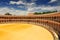 Plaza de Toros Bullring in Ronda, opened in 1785, one of the oldest and most famous bullfighting arena in Spain. Andalucia