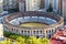 Plaza de Toros de Malagueta bullring in Malaga, Andalusia, Spain