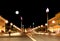 The Plaza Massena Square at night in Nice