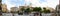 Plaza Mayor, in historic center, panoramic view, Segovia, Spain