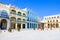 Plaza Vieja with colorful buildings, Havana