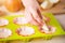 Pleasant woman cooking in the kitchen