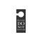 Please do not disturb icon isolated. Hotel Door Hanger Tags