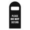 Please do not disturb room tag icon, simple style