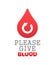 Please give blood vector