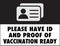 Please Have ID and Proof of Vaccination Ready Sign | Template for Restaurants and Retail Business | Vaccine Requirement Signage |