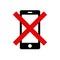 Please silence your mobile phone - warning sign No. 1