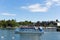 Pleasure boat Lake District Cumbria England UK in summer sunshine