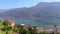 The pleasure boat on Lake Lugano, Morcote, Switzerland