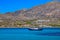 Pleasure boat moored in Elounda harbour