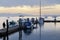 Pleasure boats at dock, Sidney Spit, Gulf Islands National Park Reserve