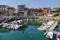 Pleasure boats in port in the Llanes, Asturias, Spain.