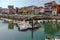 Pleasure boats in port in the Llanes, Asturias, Spain.