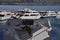 Pleasure boats in the Red Sea. View from the deck.