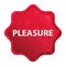 Pleasure misty rose red starburst sticker button