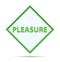 Pleasure modern abstract green diamond button