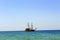 Pleasure sailing vessel for sea excursions on the Turkish Riviera Antalya, Turkey