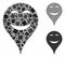 Pleasure smiley map marker Mosaic Icon of Tremulant Pieces