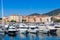 Pleasure yachts moored in marina of Ajaccio